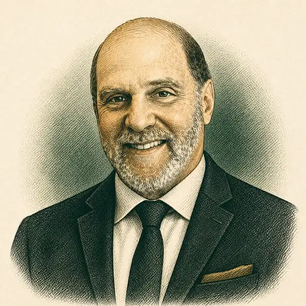 Illustrated portrait of Rik Miller, Licensed Associate Real Estate Broker at Win Morrison Realty